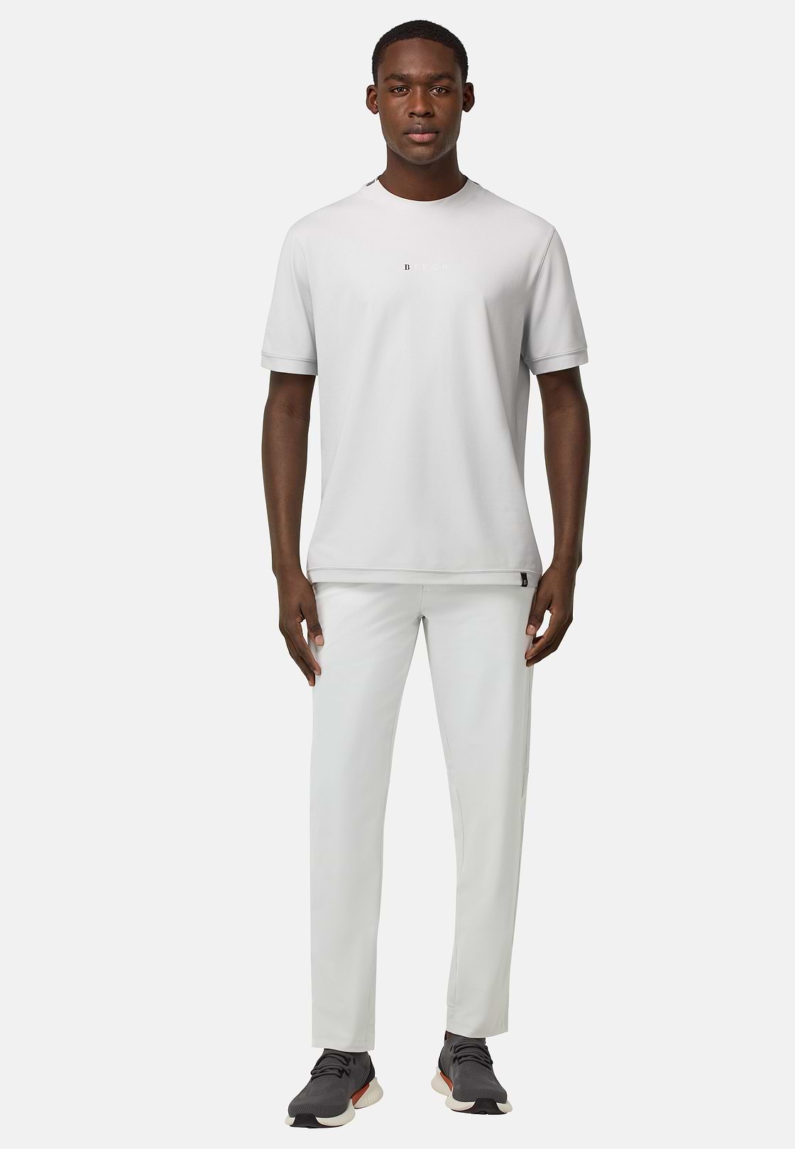 Stretch Nylon Trousers, Ice, hi-res