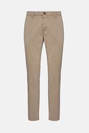 Pantaloni In Cotone Elasticizzato, Taupe, hi-res