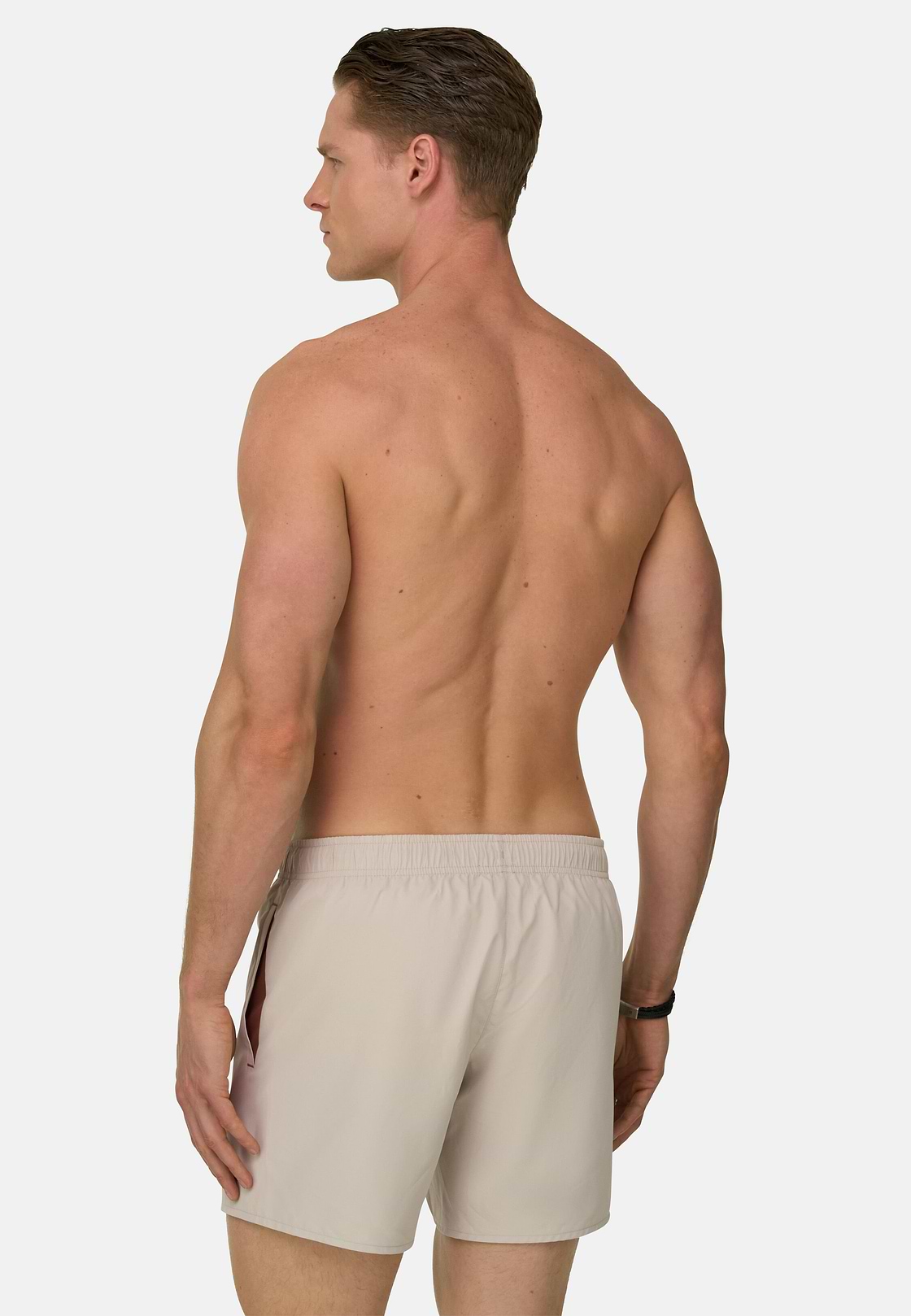 Plain Technical Swimsuit, Sand, hi-res, 4