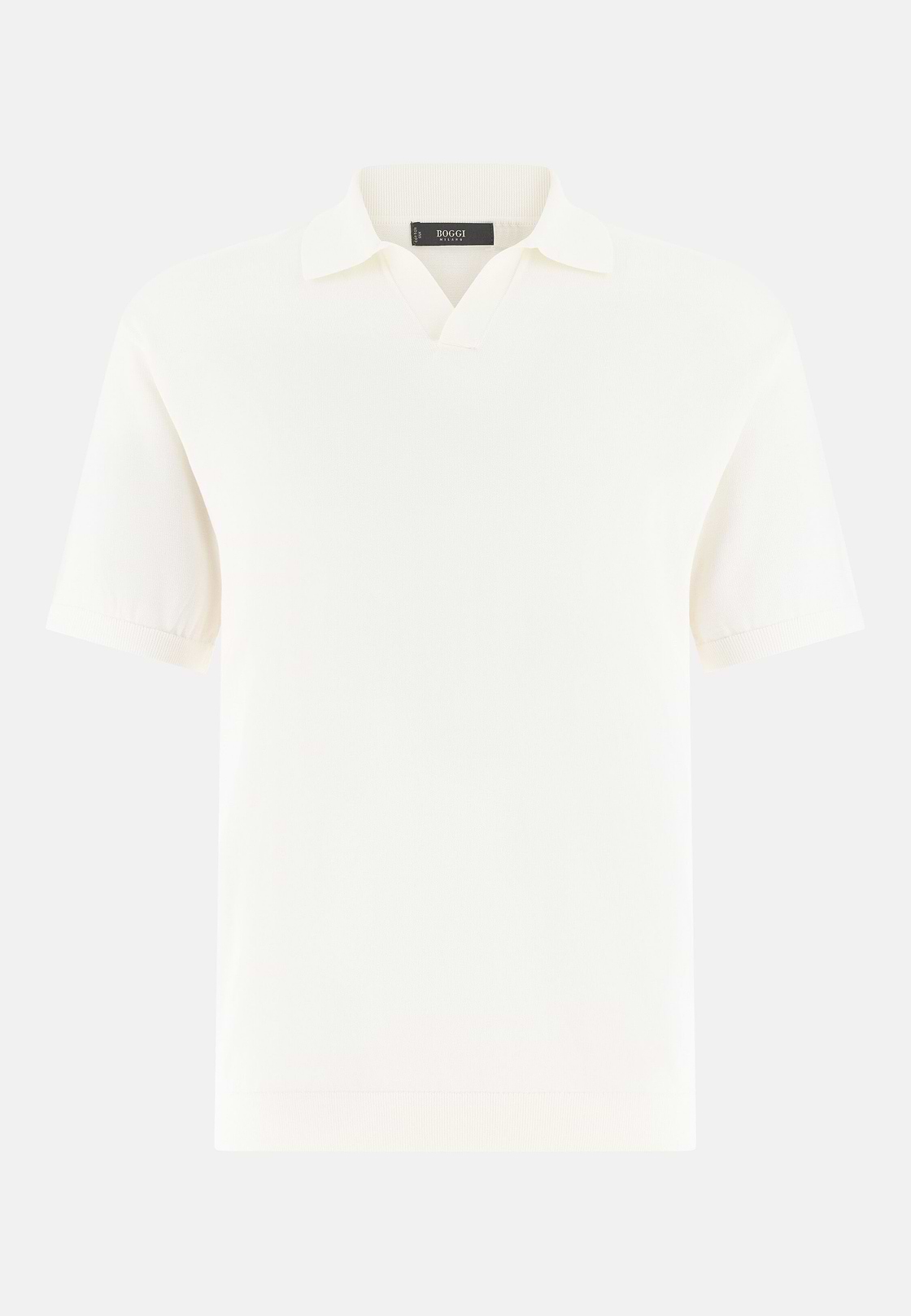 Polo Di Maglia In Cotone Seta, Bianco, hi-res, 5