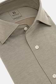 Polohemd Aus Japanischem Jersey Regular Fit, Taupe, hi-res