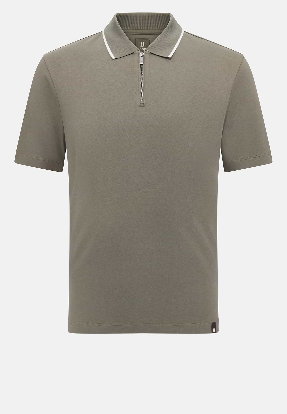 Half-Zip Jersey Polo Shirt, Military Green, hi-res