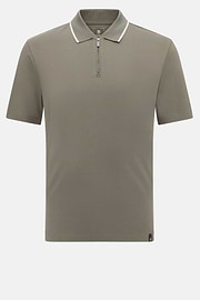 Half-Zip Jersey Polo Shirt, Military Green, hi-res
