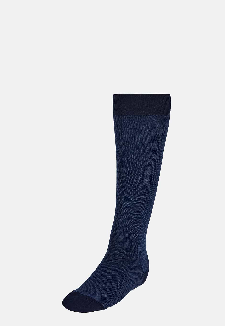 Cotton Oxford Socks, Navy blue, hi-res