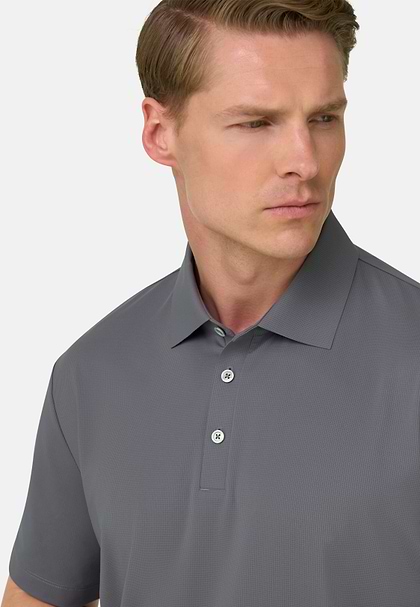 SuperTech Polo Shirt, Dunkelgrau, hi-res