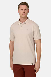 Polo En Piqué de Coton Coupe Classique, Naturel, thumb, 1