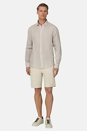 Bermuda En Coton Avec Cordon De Serrage, Sable, thumb, 2