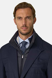 Jack Gemêleerd in Wol, Navy blue, thumb, 3