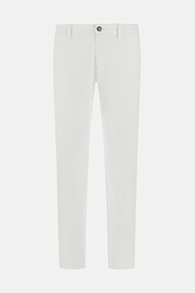 Pantalon En Coton Tencel Extensible, Blanc, hi-res