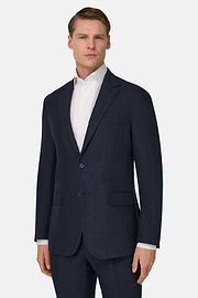 Pure Linen Suit, Navy blue, thumb, 1