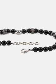 Edelstahl-Armband Mit Sodalith-Perlen, Schwarz, thumb, 3