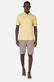 Bermuda En Coton Tencel Extensible, Taupe, hi-res