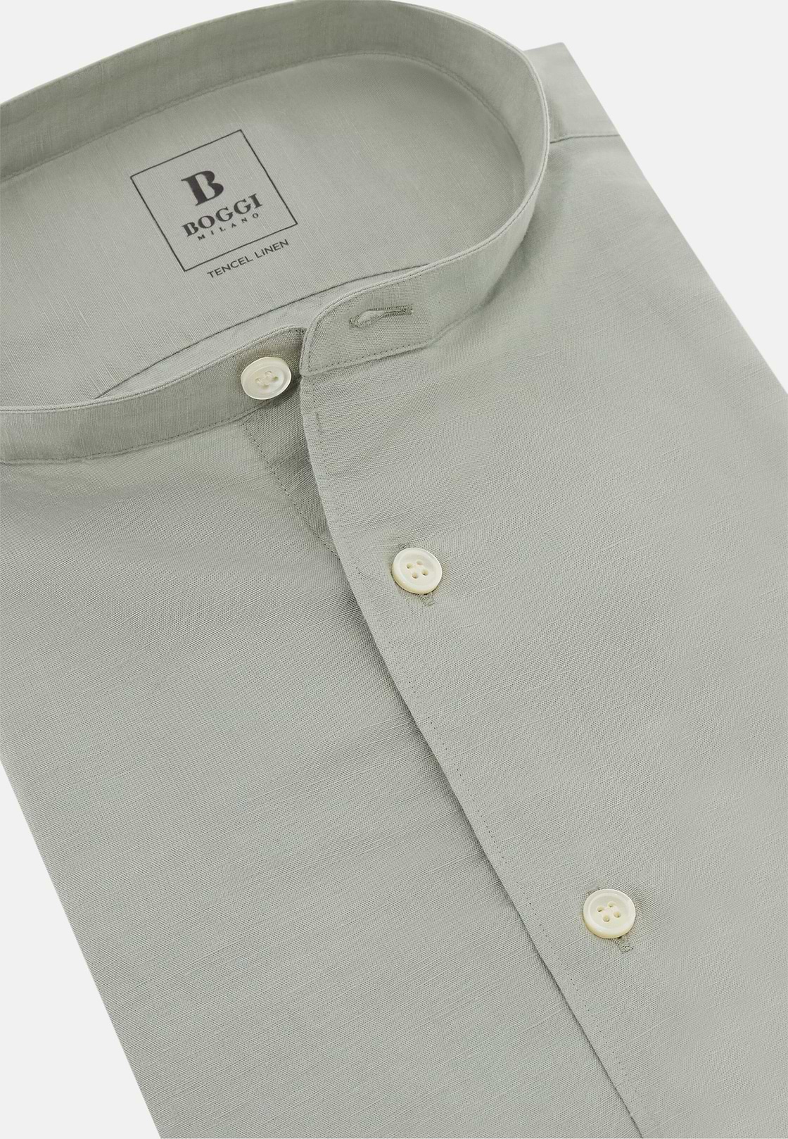Regular Fit Tencel Linen Shirt, Green, hi-res