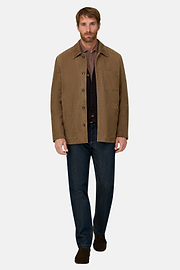 Shacket in Leather, CAML, thumb, 2