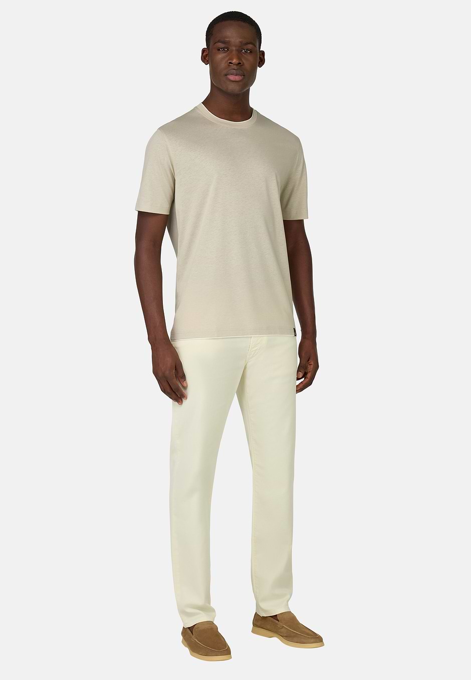 Cotton, Tencel and Hemp T-Shirt, Sand, hi-res