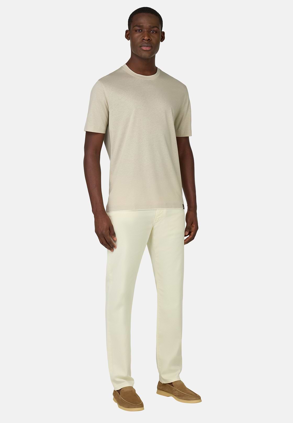 Cotton, Tencel and Hemp T-Shirt, Sand, hi-res