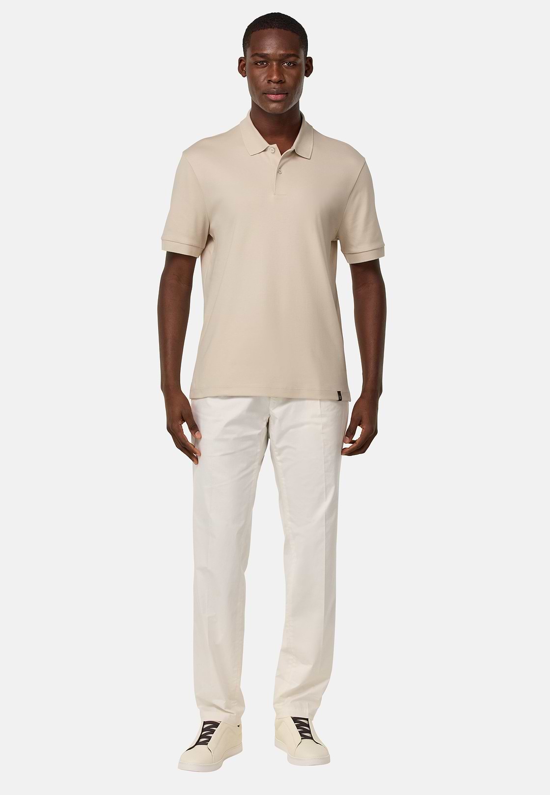 Jersey Polo Shirt, Sand, hi-res