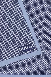 Geometric Silk Pocket Square, Light Blue, thumb, 3