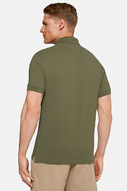 Polo En Piqué De Coton., Military Green, hi-res