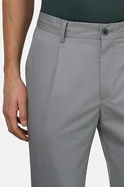 Pantaloni In Cotone, Grigio, thumb, 4