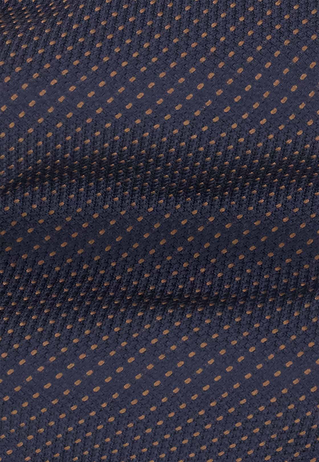 Tie Jacquard Micro Polka Dot Pattern Silk, Navy blue, hi-res, 2