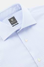 Camicia A Righe In Cotone Regular Fit, Azzurro, thumb, 5