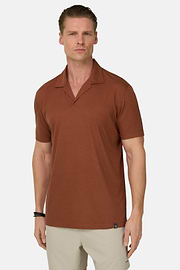 Polo In Misto Lino, Rouge, thumb, 1