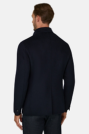 KYOTO Blazer in Wool, Navy blue, thumb, 4