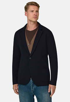Knitted Jacket in Extrafine Merino Wool