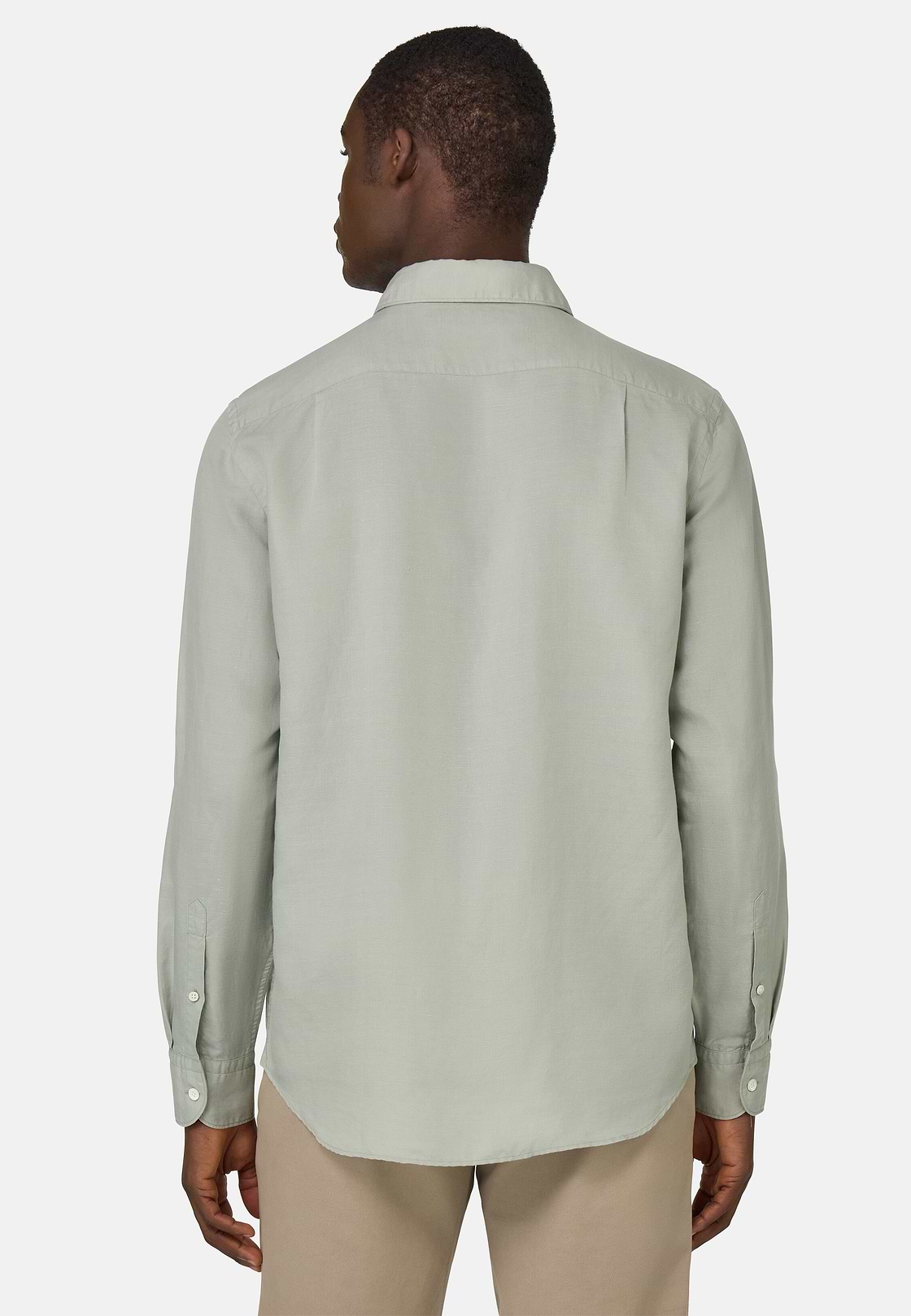 Regular Fit Tencel Linen Shirt, Green, hi-res