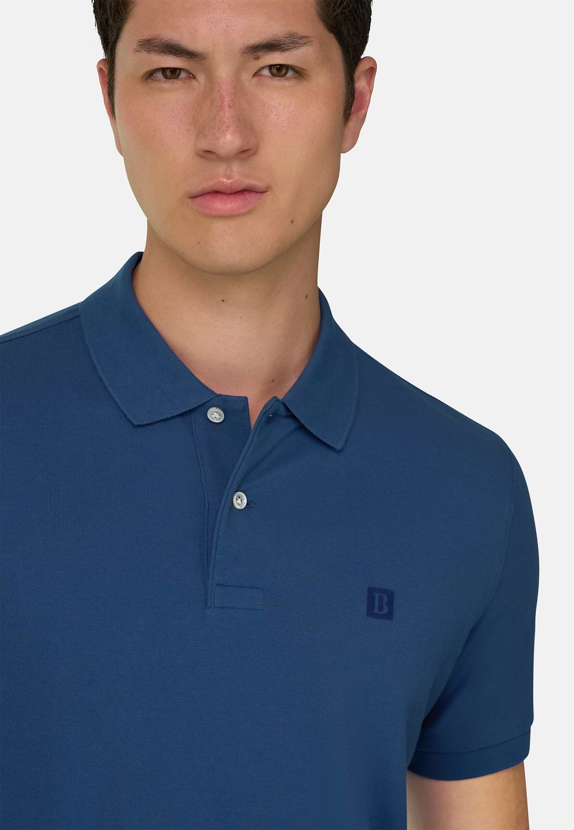 Polo En Piqué de Coton Coupe Classique, Air-bleu, hi-res, 4