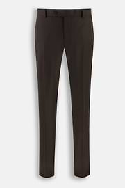 Suit in Wool Mélange, Dark brown, thumb, 8