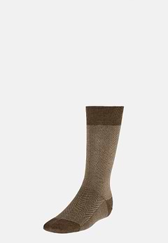 Herringbone Pattern Socks In Organic Cotton