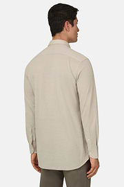 Regular Fit Cotton Jersey Polo Shirt, Sand, thumb, 3