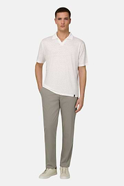 Pantalon En Coton Tencel Extensible, Vert Clair, thumb, 2