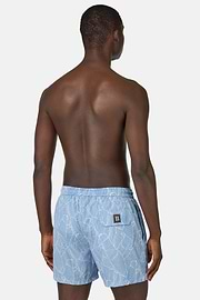 Maillot De Bain Imprimé Fantaisie, Bleu clair, hi-res
