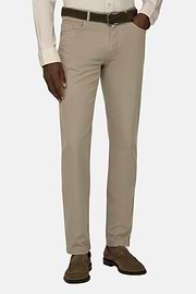 Jeans Aus Elastischem Baumwoll-Tencel, Taupe, thumb, 1