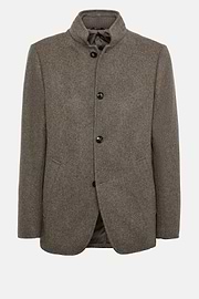 Chaquetón De Lana, Taupe, hi-res