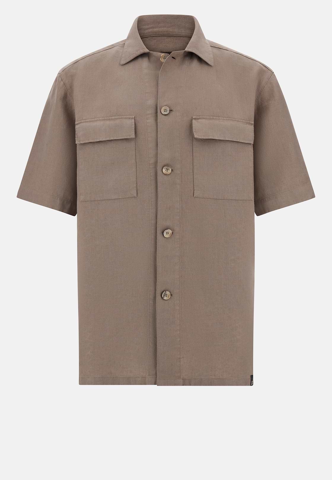 Linen Camp Overshirt, Taupe, hi-res, 6