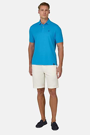 Polo De Piqué De Algodón, Azul turquesa, thumb, 2