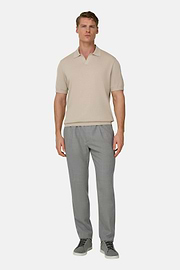 Hose Aus Wolle Mit Kordelzug, Light grey, thumb, 2