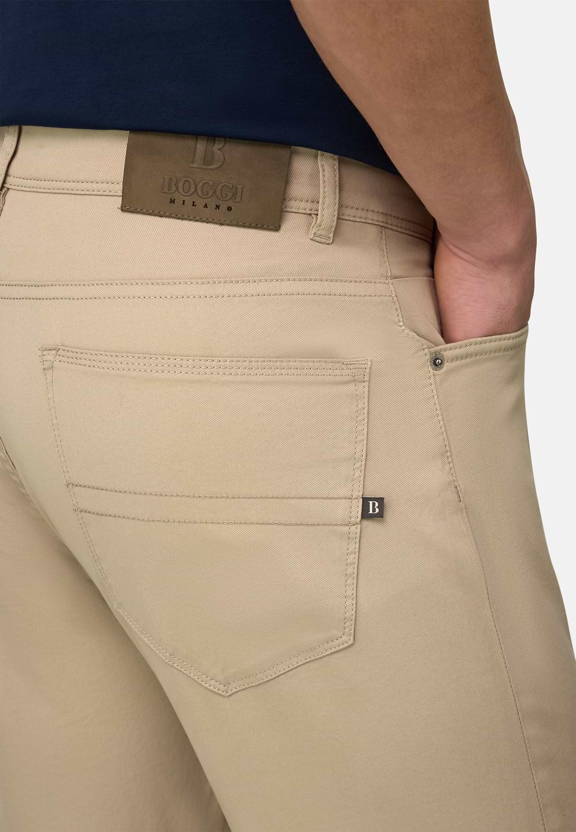Jean En Coton Tencel, Beige, hi-res, 4