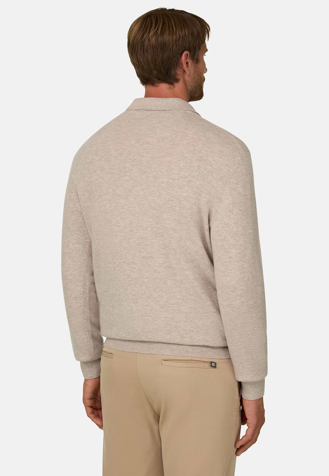 Pullover Rundhalspullover aus Cashmere-Mischgewebe, Taupe, hi-res, 4