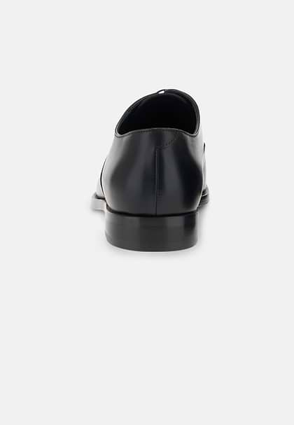 Leather Oxford Shoes, Black, hi-res