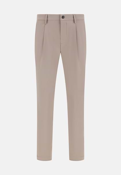 Hose Aus Elastischem Nylon B Tech, Schlamm, hi-res