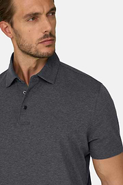 Polo aus Piqué Mischgewebe B Tech, Dunkelgrau, thumb, 3