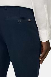 Bermudahose Aus Elastischem Tencel, Navy blau, thumb, 5