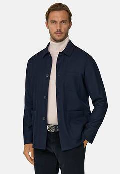 Shacket in Diagonal Wool
