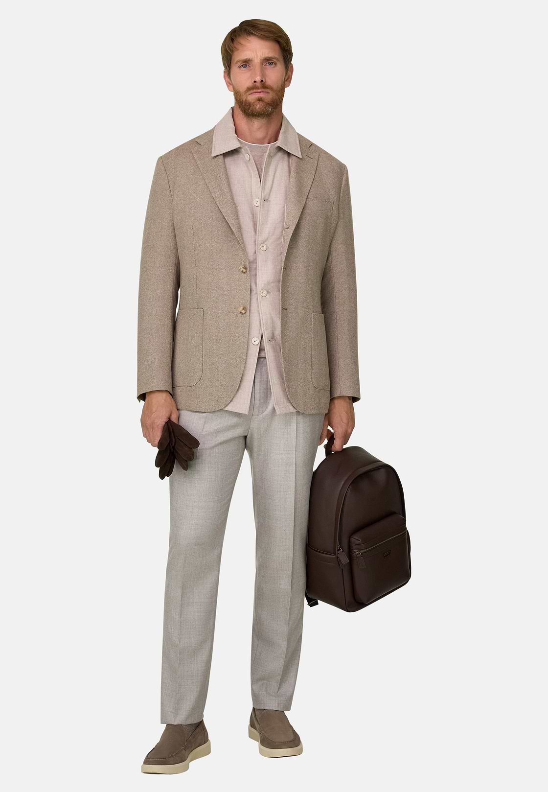 Giacca Resca in Lana Cashmere, Taupe, hi-res, 2