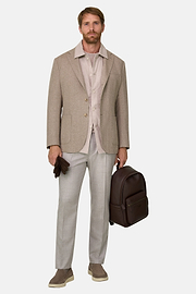Giacca Resca in Lana Cashmere, Taupe, thumb, 2